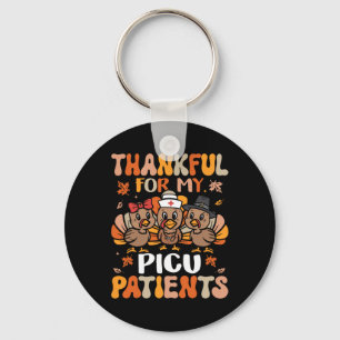 Porte-clés Merci PICU infirmière Thanksgiving Turquie pédiatr