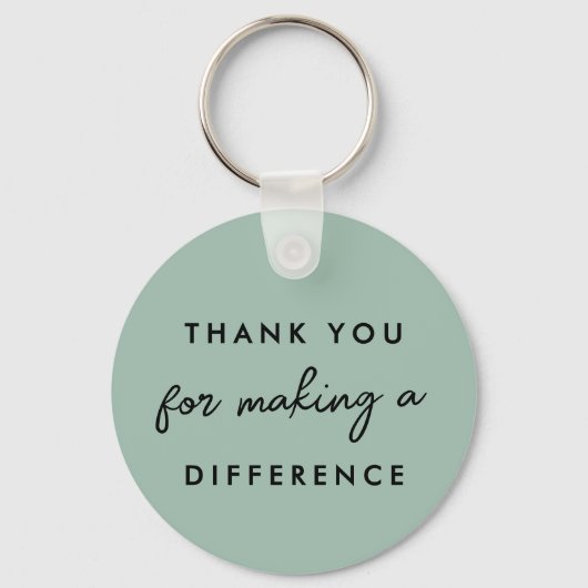 Porte-clés Merci pour faire une différence (Verso)