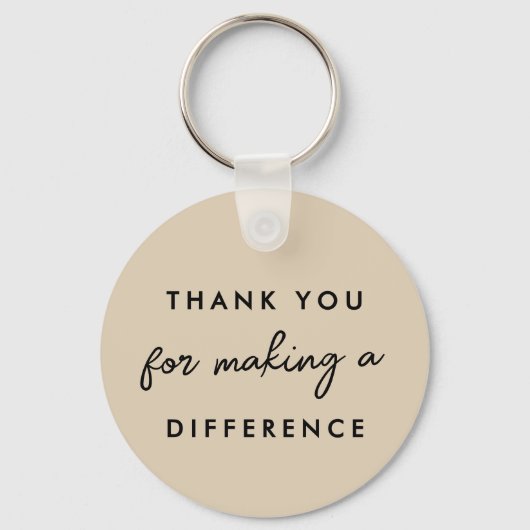 Porte-clés Merci pour faire une différence (Recto)