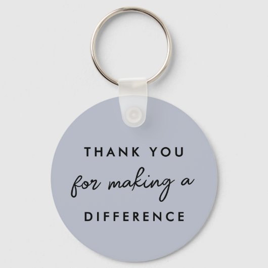 Porte-clés Merci pour faire une différence (Recto)