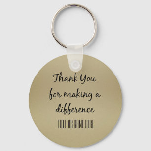 Porte-clés Merci pour faire une différence personnalisée