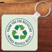 Porte-clés Merci pour le recyclage (Verso)