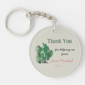 Porte-clés Merci pour m'aider à développer Plante d'aquarelle (Devant)
