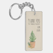 Porte-clés Merci pour m'aider à pousser l'arbre à poches (Devant gauche)