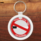 Porte-clés Merci pour ne pas fumer (Recto)