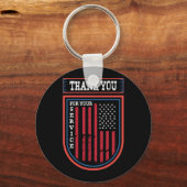 Porte-clés Merci Pour Votre Service (Recto)