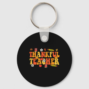 Porte-clés Merci Professeur Retro Super Thanksgiving Fall Wig