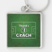 Porte-clés Merci Soccer Coach Grass Field (Devant)
