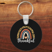Porte-clés Merci Thanksgiving Rainbow Empreinte de léopard 20 (Recto)