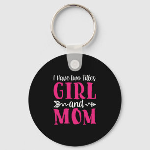 Porte-clés Mère Art Girl et maman