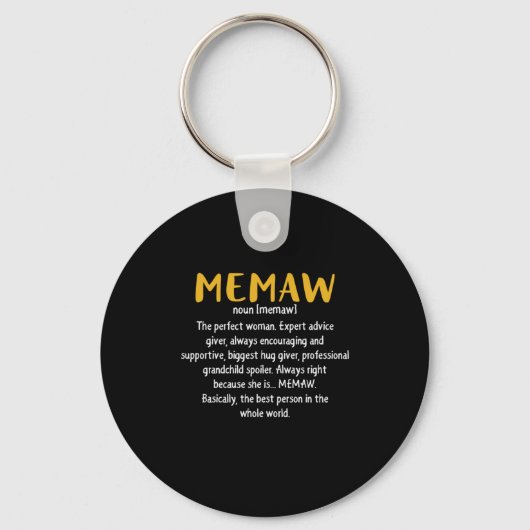 Porte-clés Mère Art Memaw Définition (Recto)