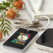 Porte-clés Mère Baseball Mama Anniversaire (Devant droit)