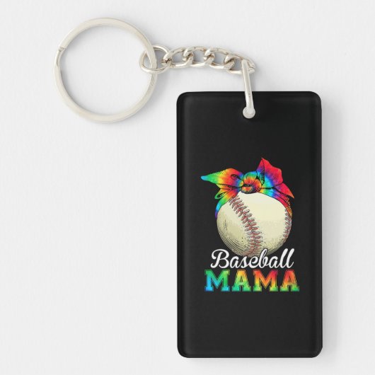 Porte-clés Mère Baseball Mama Anniversaire (Devant)