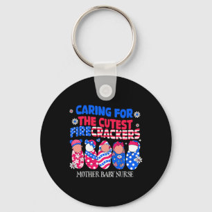 Porte-clés Mère Byby Nurse Patriotique Usa Drapeau American I