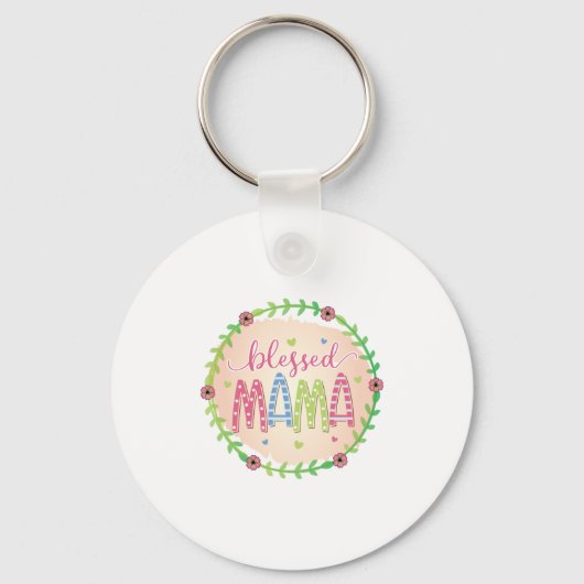 Porte-clés Mère Cadeau Béni Mère (Recto)