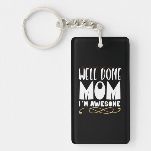 Porte-clés Mère Cadeau Bien Fait Maman (Devant)
