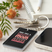 Porte-clés Mère cadeau | Fière Maman Merveilleuse Anniversair (Devant droit)