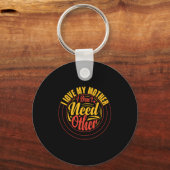 Porte-clés Mère Cadeau J'aime ma mère (Recto)