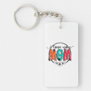 Porte-clés Mère Cadeau Je t'aime Mère