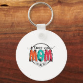 Porte-clés Mère Cadeau Je t'aime Mère (Recto)