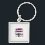 Porte-clés Mère Cadeau Mama a besoin de café<br><div class="desc">Mère Cadeau Mama a besoin de café</div>
