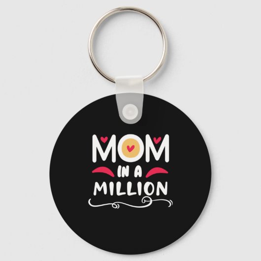 Porte-clés Mère Cadeau Maman Dans Un Million (Recto)
