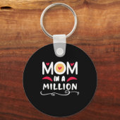 Porte-clés Mère Cadeau Maman Dans Un Million (Recto)