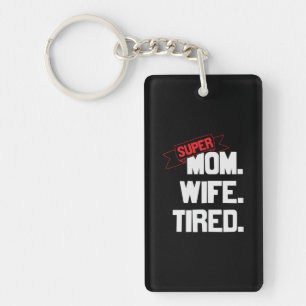 Porte-clés Mère Cadeau Super Maman Et Super Femme