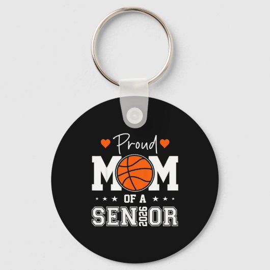 Porte-clés Mère de basket-ball senior classe 2026 (Recto)