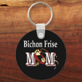 Porte-clés Mère de Bichon Frise (Recto)