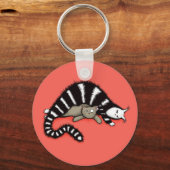 Porte-clés Mère de chat protège son mignonne Kitty (Recto)