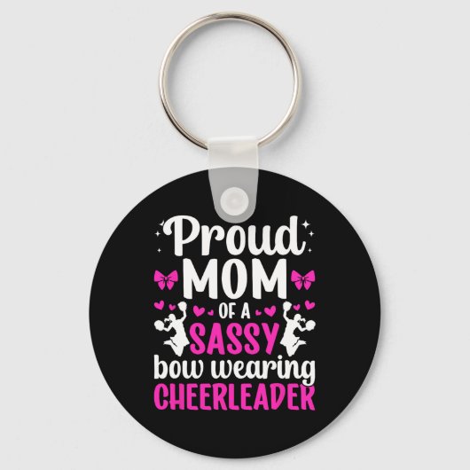 Porte-clés Mère De Cheer Fière D'une Maman Cheerleader Mère D (Recto)