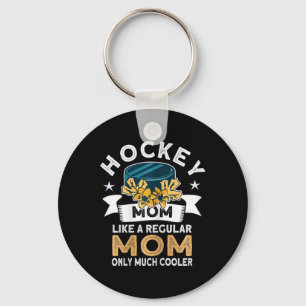 Porte-clés Mère de hockey - Joueur de hockey rétro Hockey sur