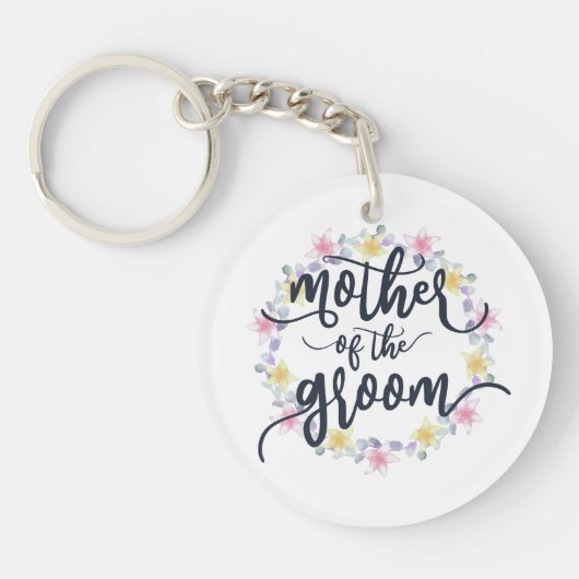 Porte-clés Mère de la calligraphie Mariage Groom | PORTE - CL (Devant)