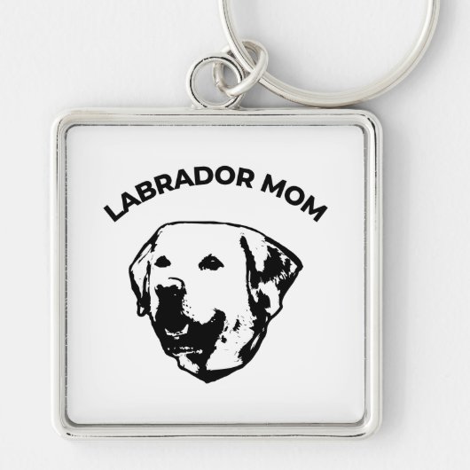 Porte-clés Mère de Labrador (Devant)