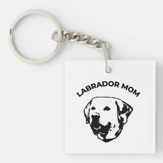 Porte-clés Mère de Labrador (Devant)