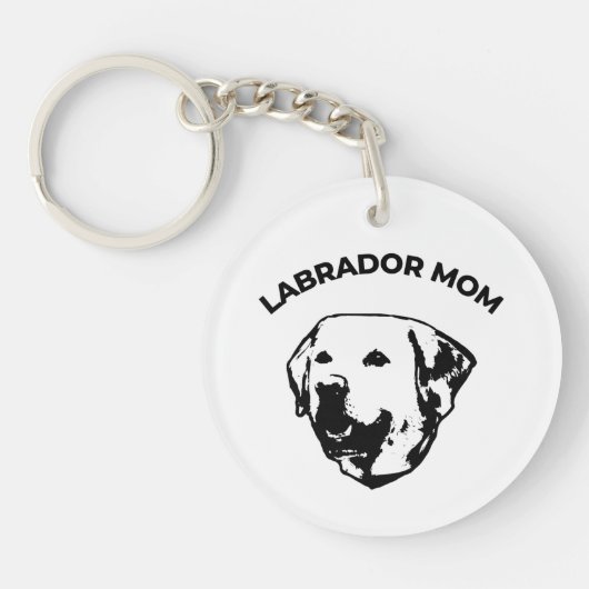 Porte-clés Mère de Labrador (Devant)