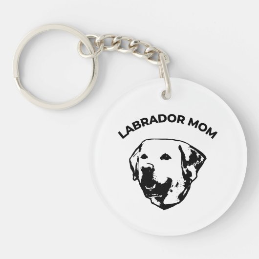 Porte-clés Mère de Labrador (Devant)