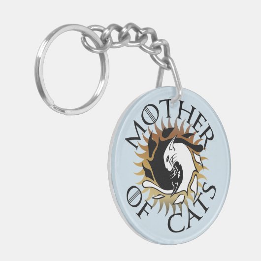 Porte-clés Mère de porte - clé de chats (Devant gauche)