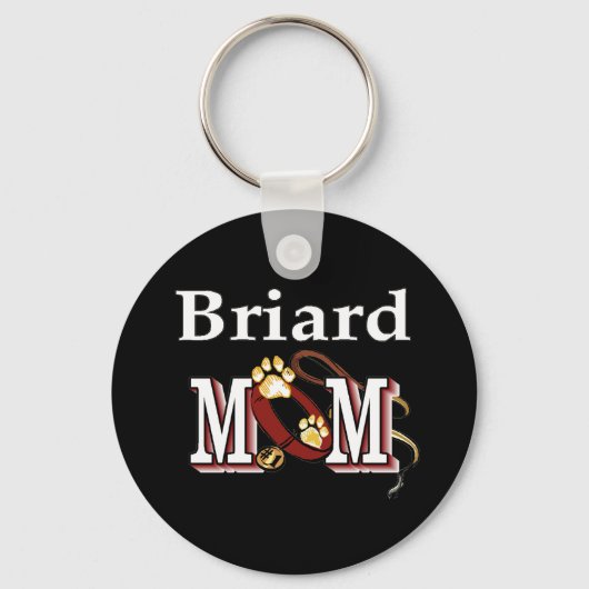 Porte-clés Mère du chien Briard (Recto)