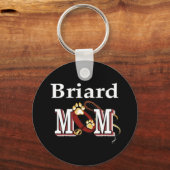 Porte-clés Mère du chien Briard (Recto)