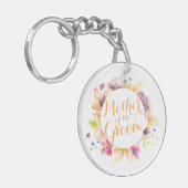 Porte-clés Mère du Porte - clé Mariage d'aquarelle Groom (Devant gauche)