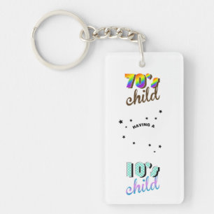 Porte-clés Mère et bébé Décades 1970 / 2010