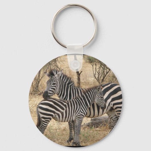 Porte-clés Mère et bébé Porte - clé Zebra (Recto)