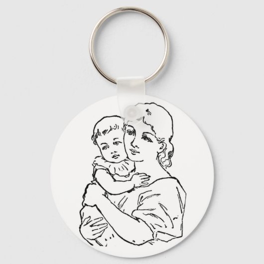 Porte-clés Mère et enfant (Recto)