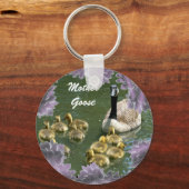Porte-clés Mère Oie avec des oies porte - clé (Recto)
