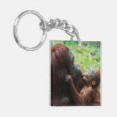 Porte-clés Mère orang-outan avec bébé (Devant gauche)