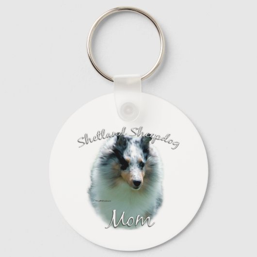 Porte-clés Mère Shetland Sheepdog (merle) 2 (Recto)