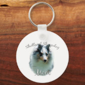 Porte-clés Mère Shetland Sheepdog (merle) 2 (Recto)