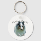 Porte-clés Mère Shetland Sheepdog (merle) 2 (Verso)